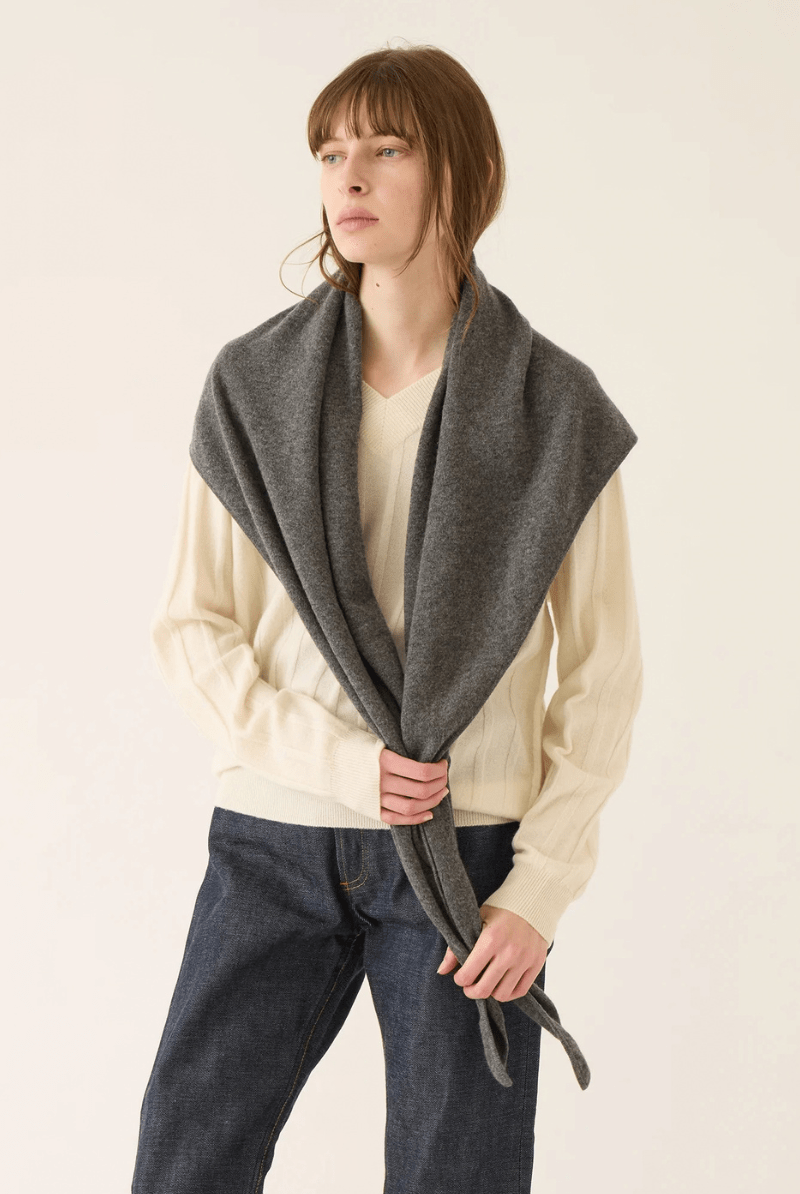 Scarf - DemyLee - Ruri Large Cashmere Bandana - Archery Close
