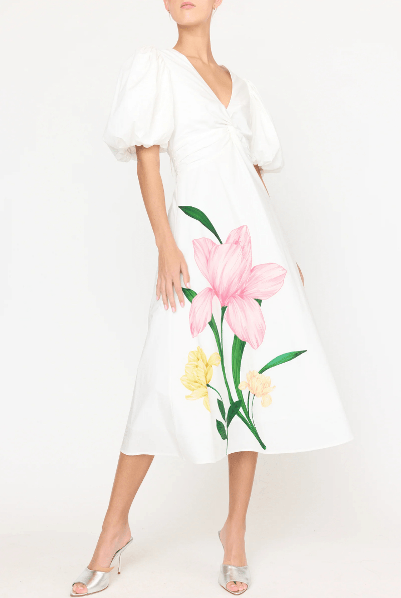 Dresses - Christy Lynn - Sabrina Dress in Cote White - Archery Close