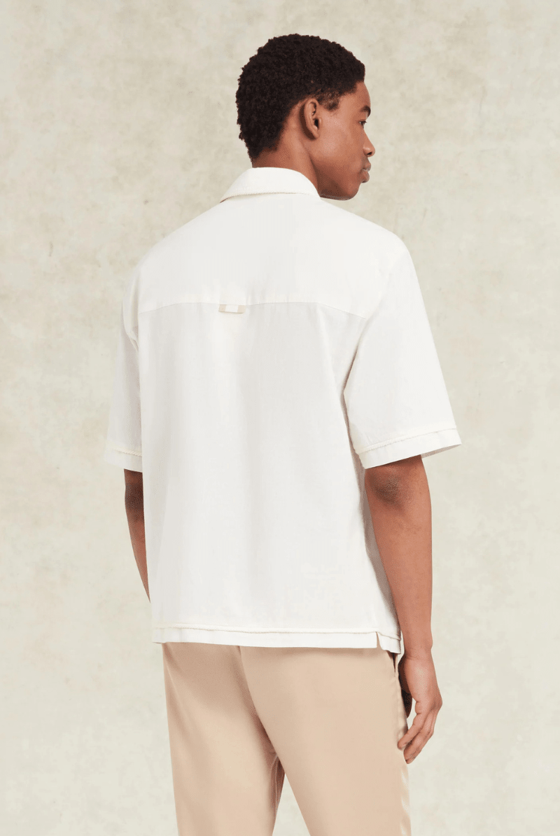 Shirts & Tops - CHE Studios - Salvador Braid Poplin Shirt - Archery Close