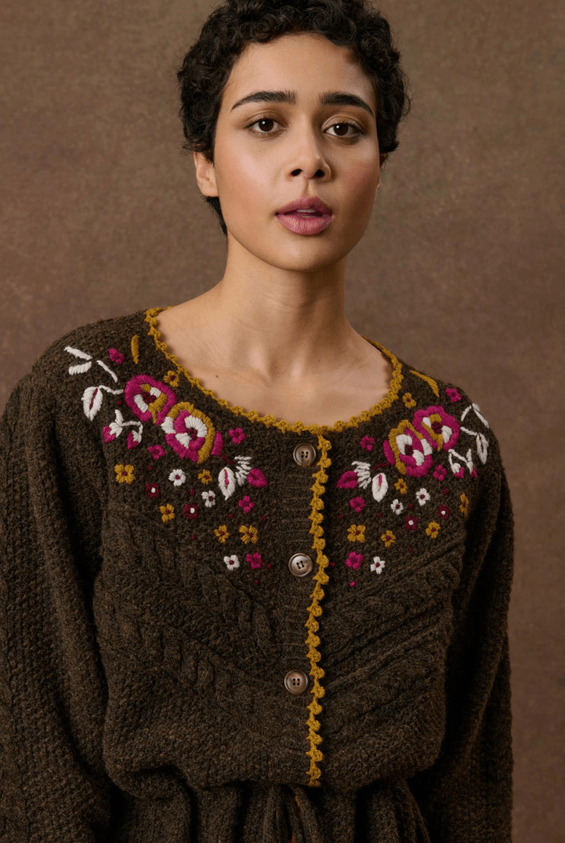 Sweater - Louise Misha - Sandya Cardigan - Archery Close