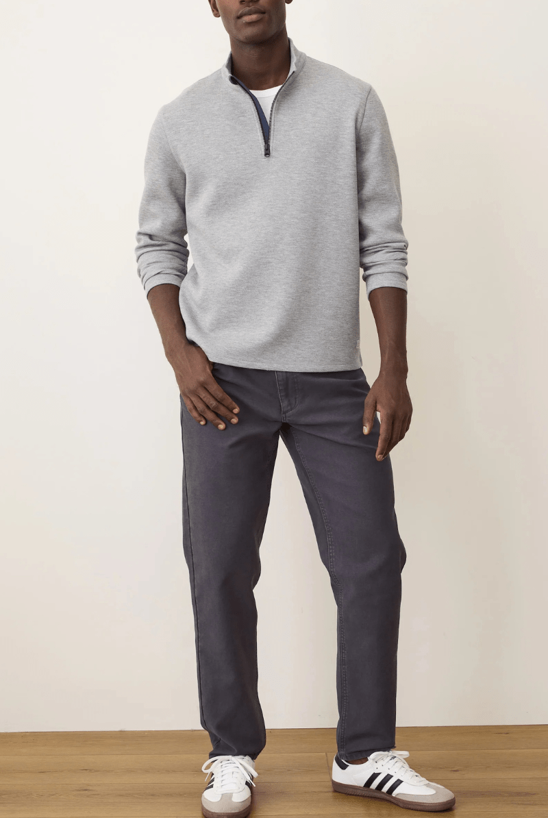 Sweatshirts - Marine Layer - Scuba Knit Quarter Zip - Archery Close