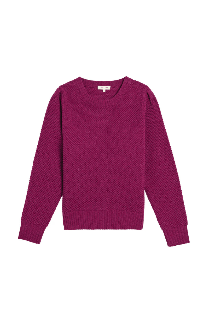 Sweater - DemyLee - Selly Seed Stitch Merino Wool in Radish - Archery Close