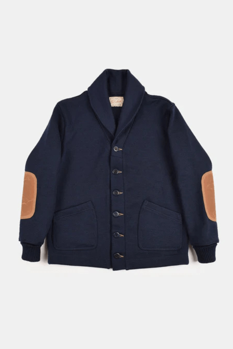 Sweater - Dehen 1920 - Shawl Sweater Coat 2.0 - Dark Navy - Archery Close