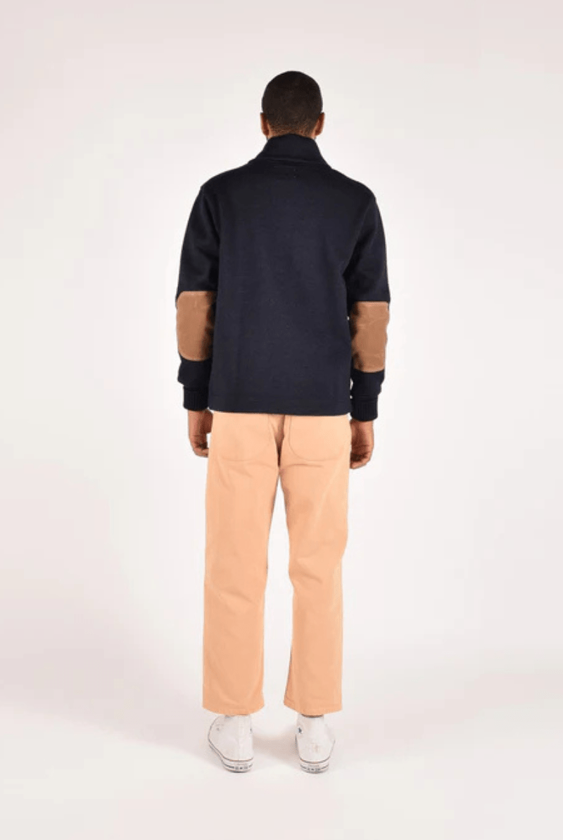 Sweater - Dehen 1920 - Shawl Sweater Coat 2.0 - Dark Navy - Archery Close