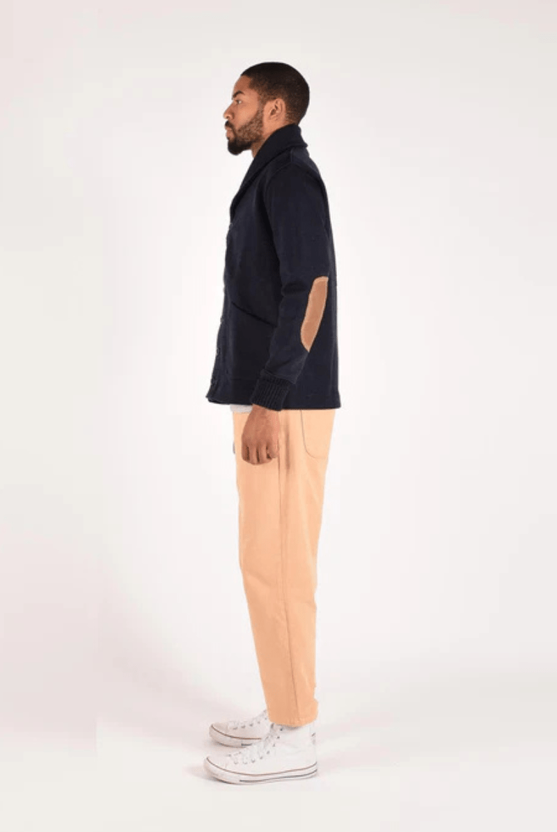 Sweater - Dehen 1920 - Shawl Sweater Coat 2.0 - Dark Navy - Archery Close