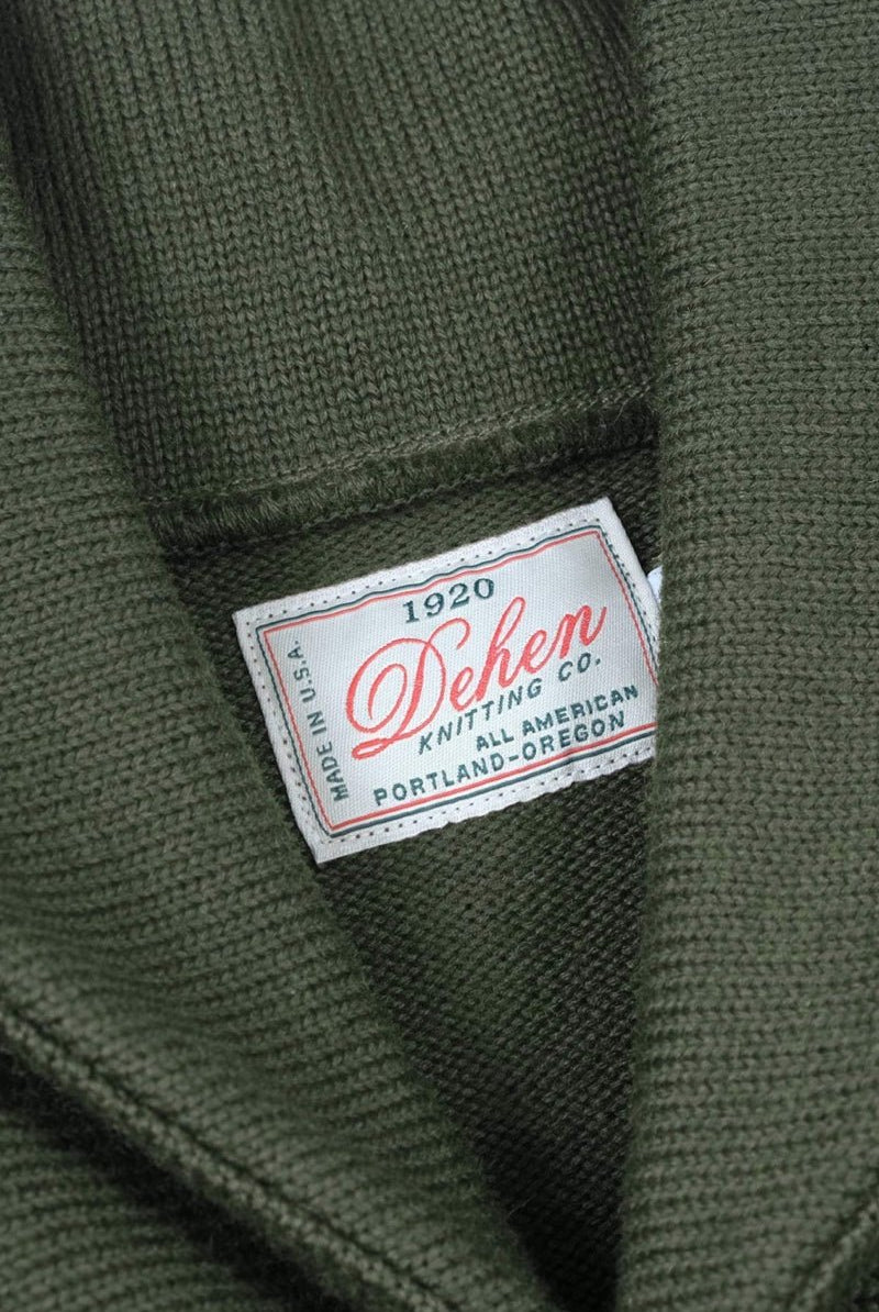 Sweater - Dehen 1920 - Shawl Sweater Coat 2.0 - Spruce - Archery Close