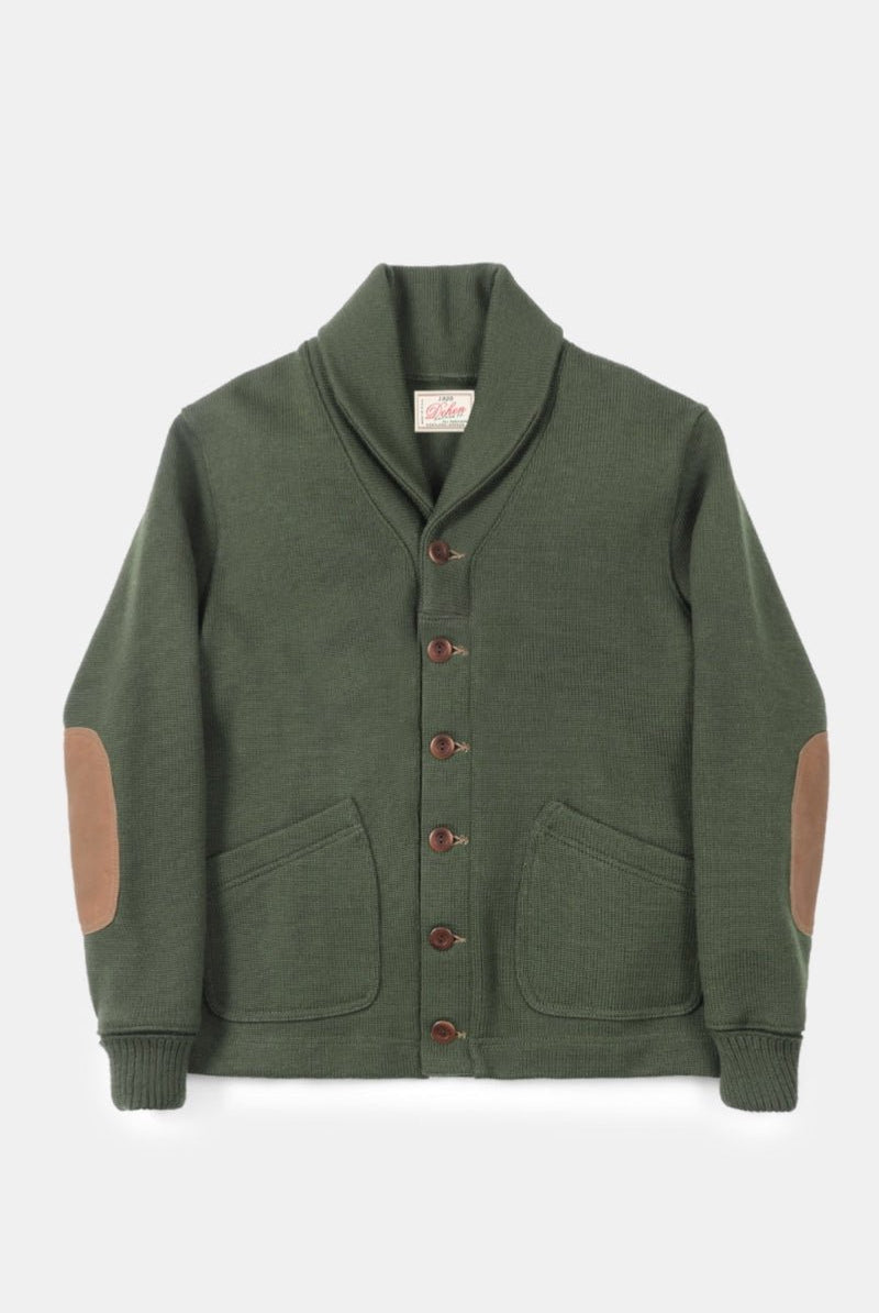 Sweater - Dehen 1920 - Shawl Sweater Coat 2.0 - Spruce - Archery Close