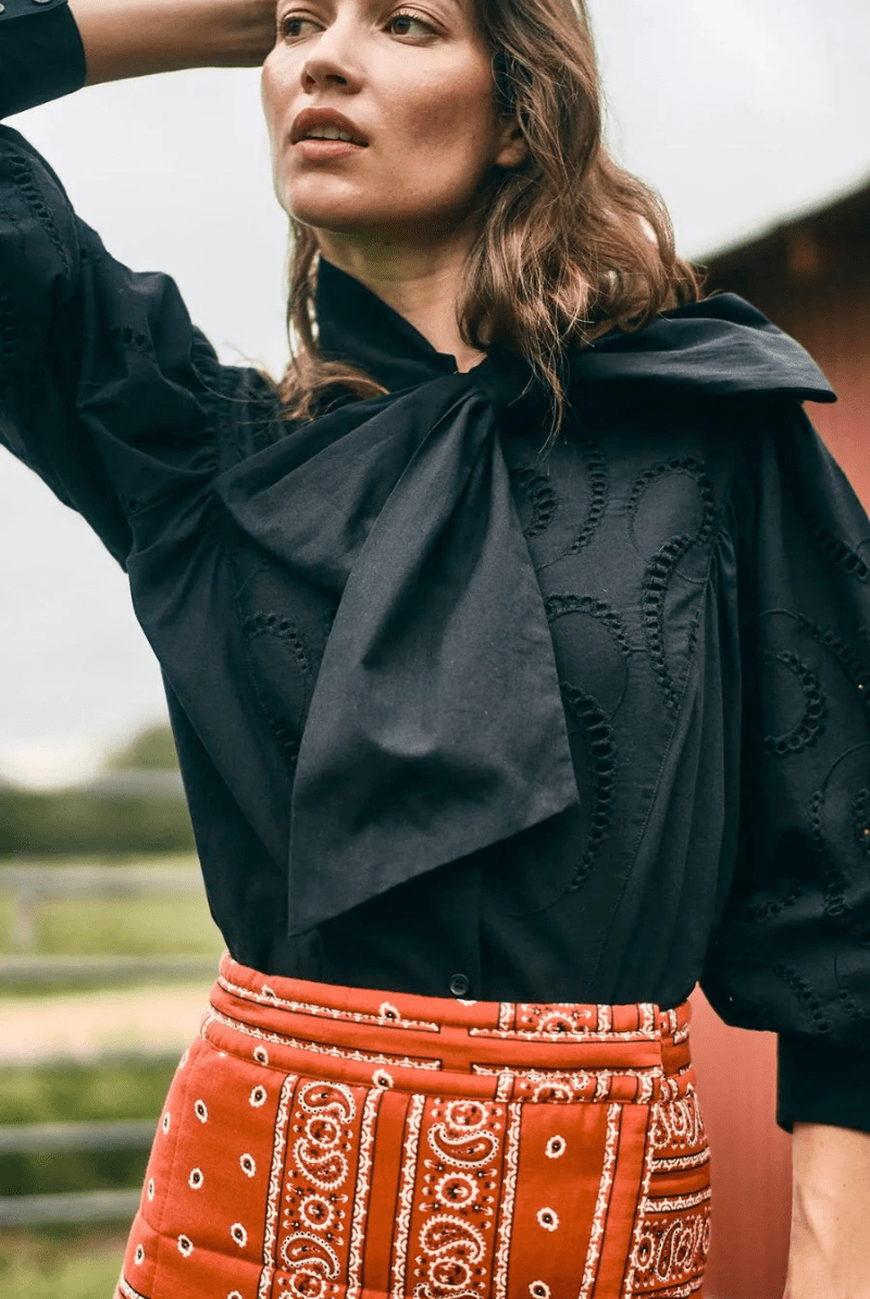 Shirts & Tops - Hunter Bell - Shay Blouse in Black - Archery Close