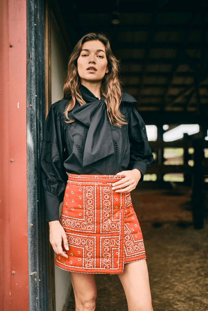 Shirts & Tops - Hunter Bell - Shay Blouse in Black - Archery Close