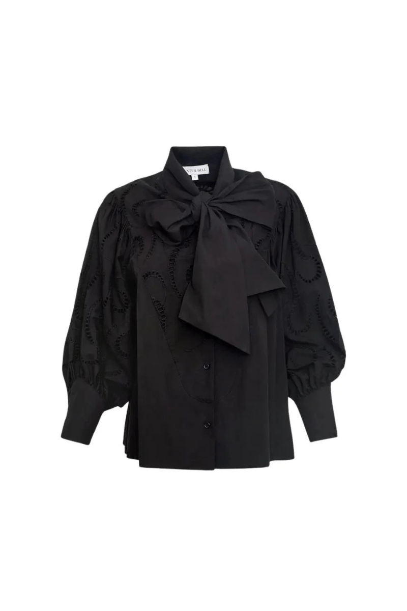 Shirts & Tops - Hunter Bell - Shay Blouse in Black - Archery Close
