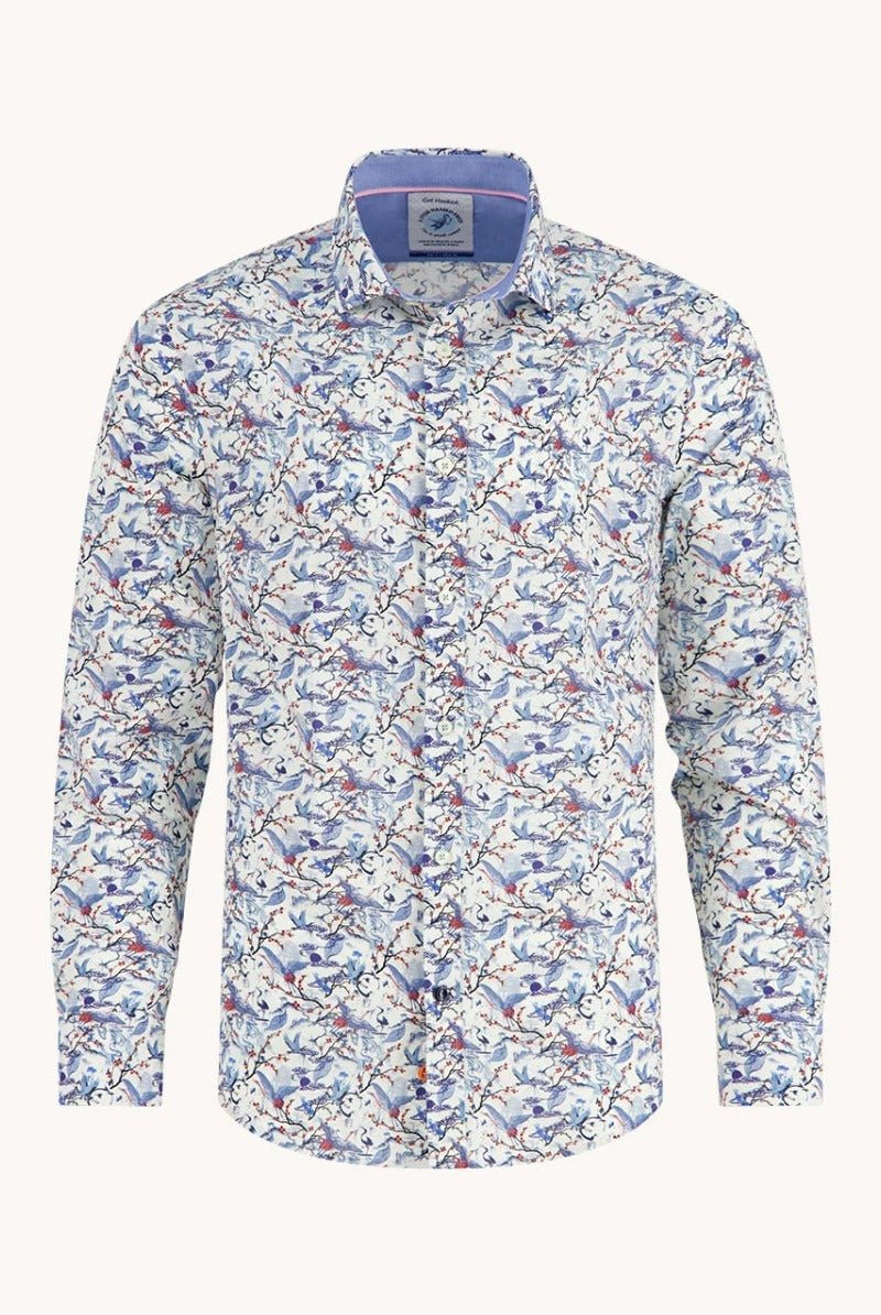 A Fish Named Fred Shirt Crane Sky - Off White