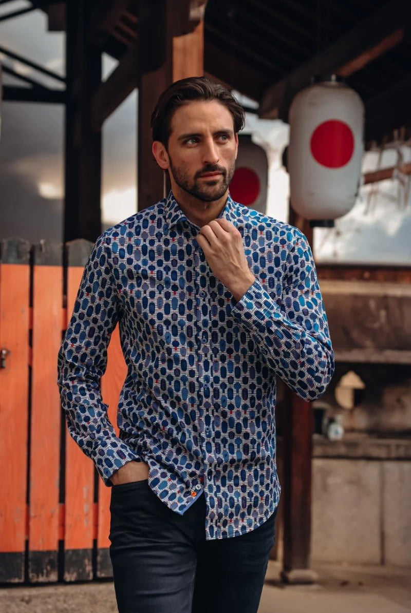 A Fish Named Fred Shirt Lanterns - Mulitcolour Blue