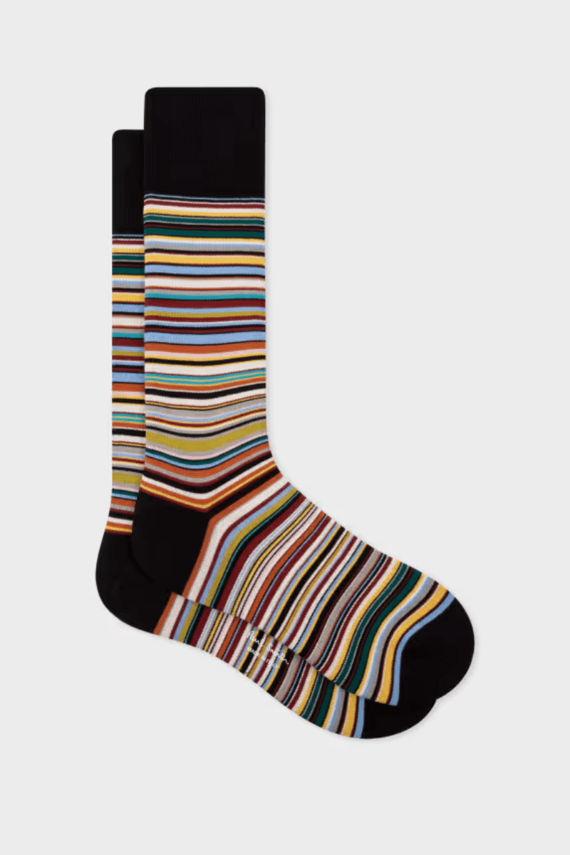 Socks - Paul Smith - 'Signature Stripe' Socks - Archery Close