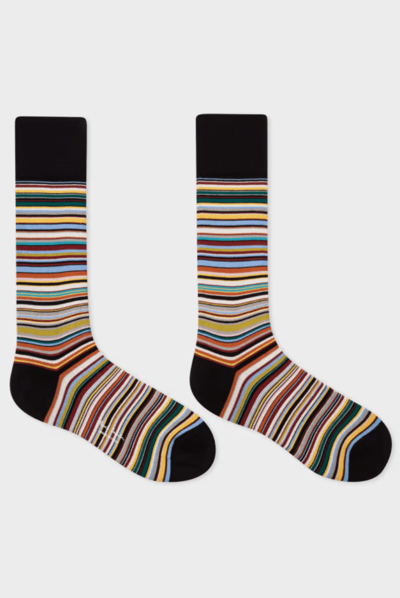 Socks - Paul Smith - 'Signature Stripe' Socks - Archery Close