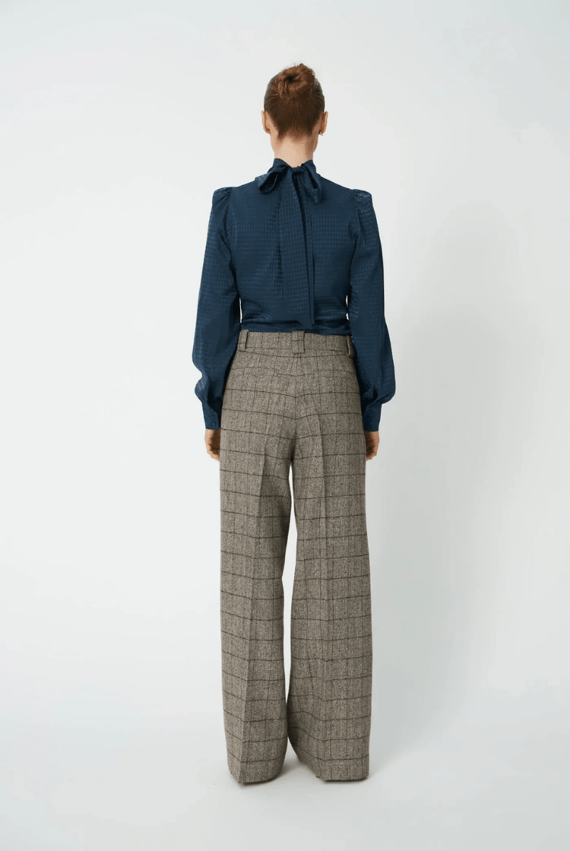 Shirts & Tops - Stella Nova - Silk Blouse in Night Petrol - Archery Close