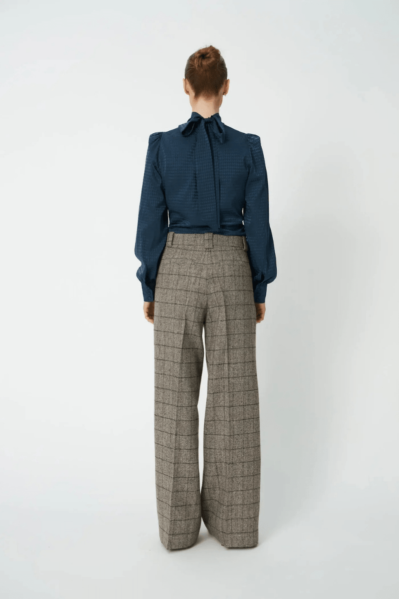 Shirts & Tops - Stella Nova - Silk Blouse in Night Petrol - Archery Close