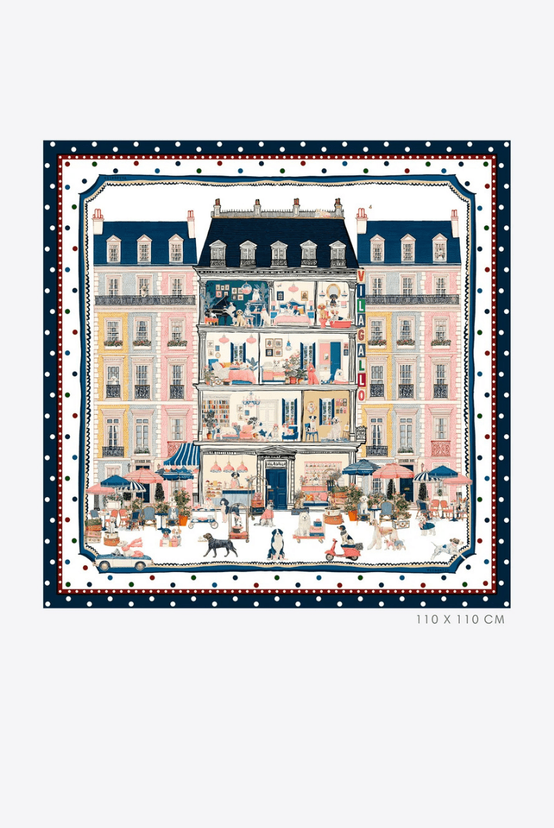 Scarf - Vilagallo - Silk Hotel Scarf - Archery Close