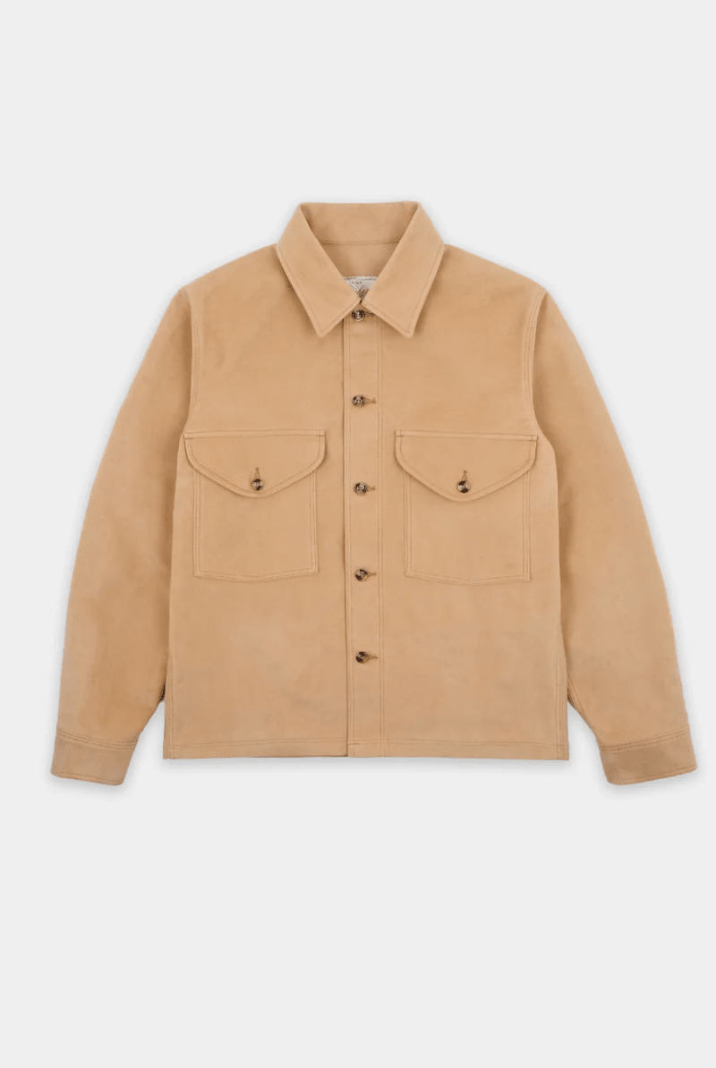 Shirts & Tops - Dehen 1920 - Skyline Overshirt - Camel Moleskin - Archery Close
