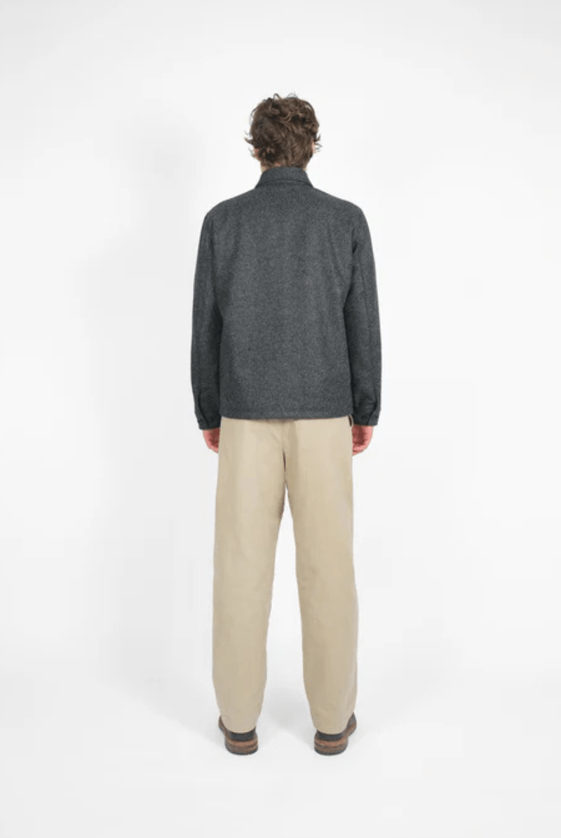 Shirts & Tops - Dehen 1920 - Skyline Overshirt - Melton Wool, Granite - Archery Close