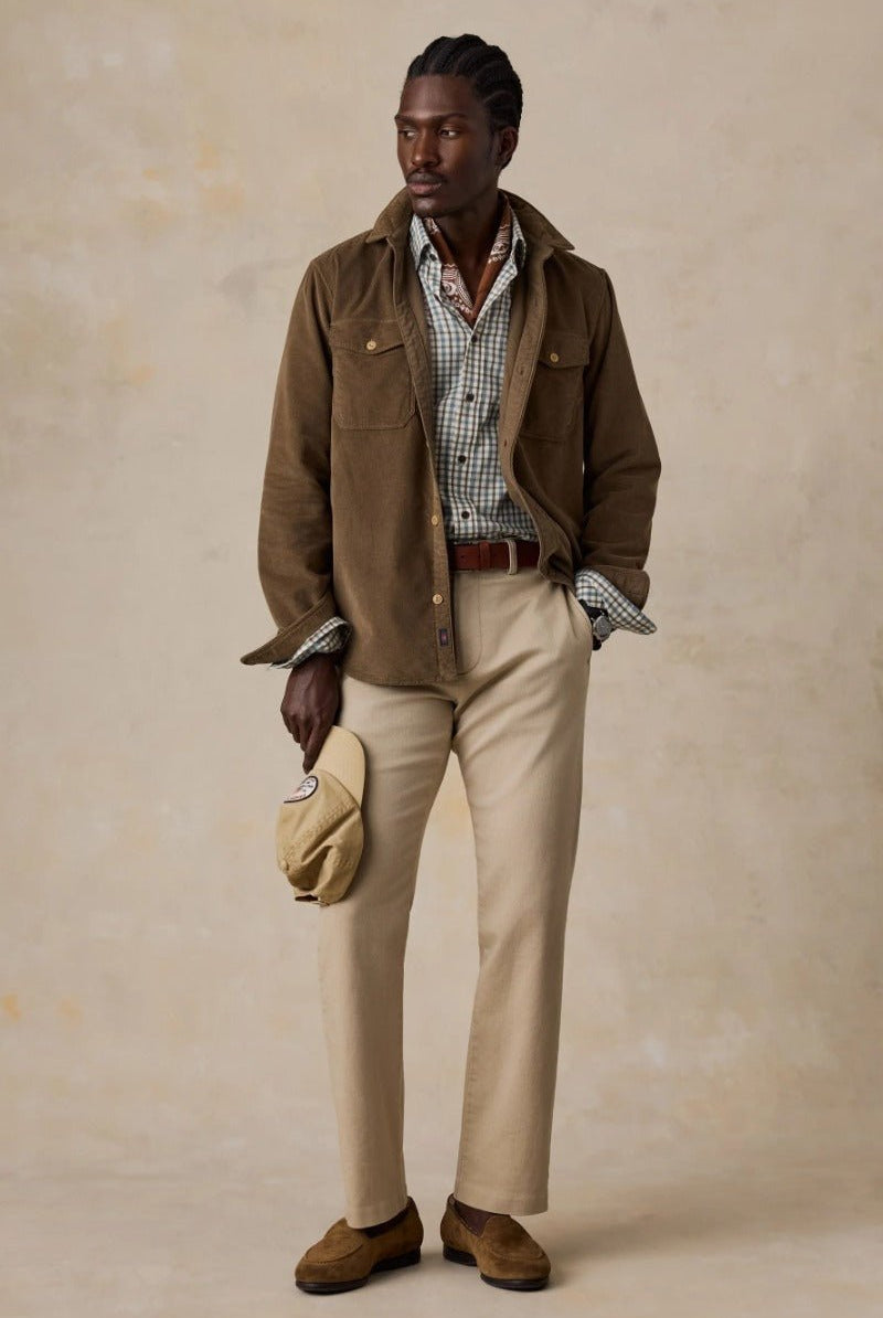 Faherty Brand Soft Twill Movement Shirt in Burr Oak Gingham
