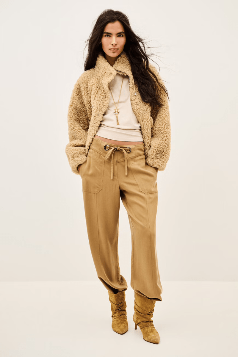 Outerwear - ba&sh - Sonjo Cropped Coat - Archery Close