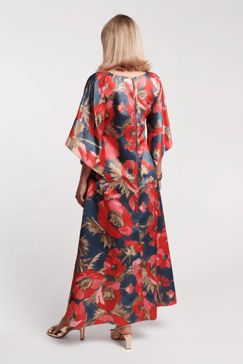 Dresses - Frances Valentine - Spinnaker Maxi Dress in Paradise Poppy - Archery Close