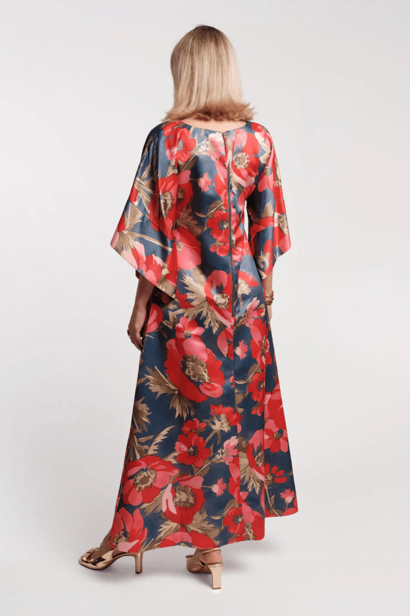 Dresses - Frances Valentine - Spinnaker Maxi Dress in Paradise Poppy - Archery Close