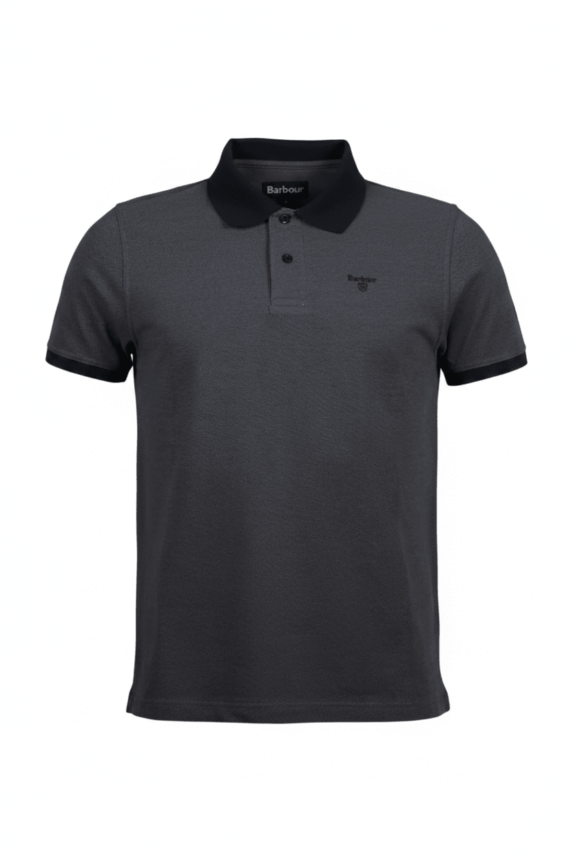 Shirts & Tops - Barbour - Sports Polo in Black - Archery Close