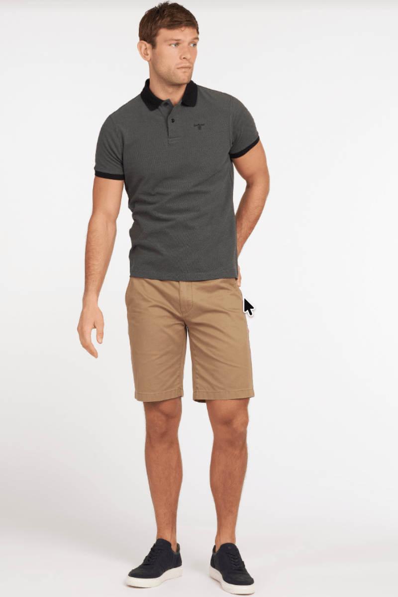 Shirts & Tops - Barbour - Sports Polo in Black - Archery Close