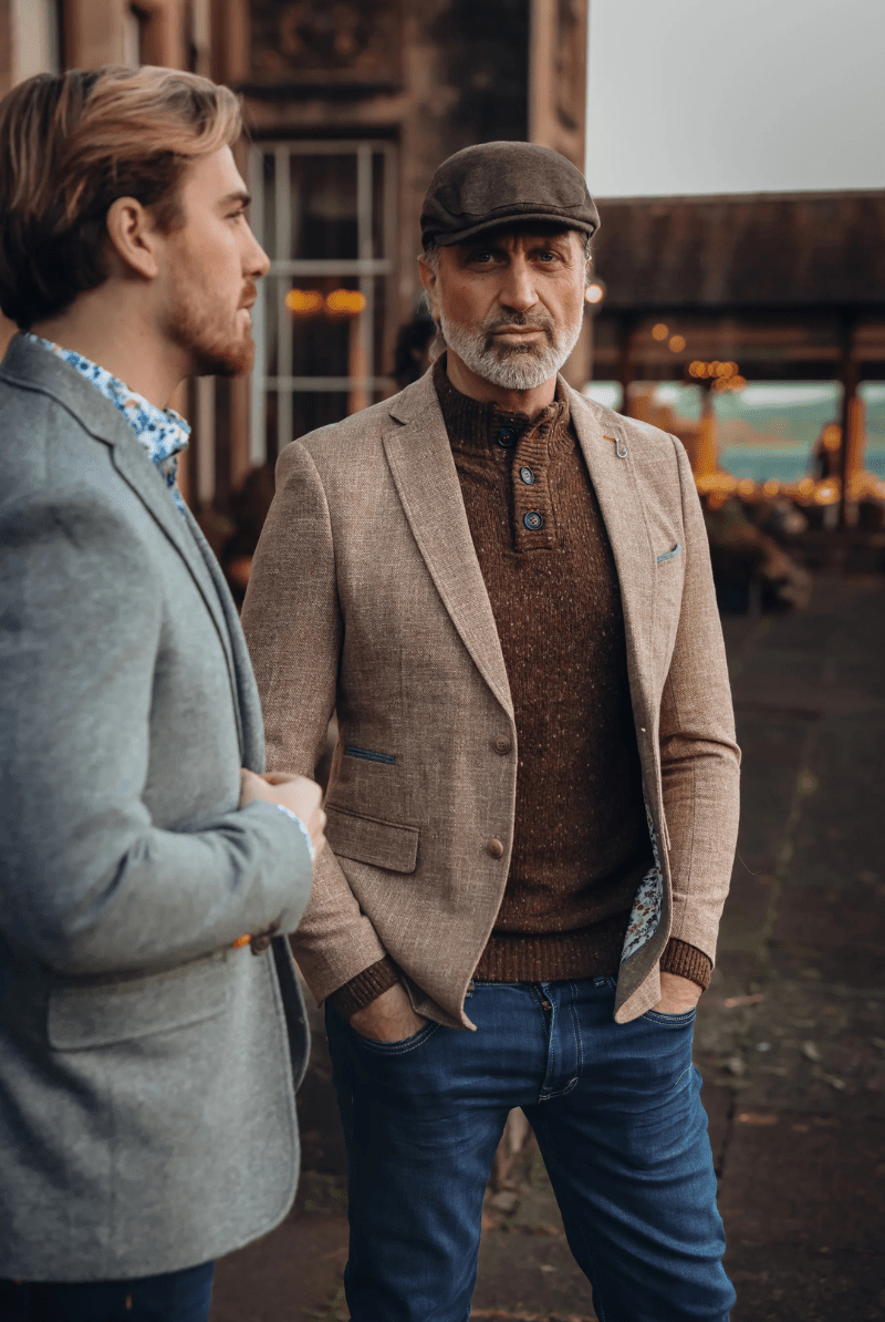 Blazer - A Fish Named Fred - Structured Blazer - Sand - Archery Close