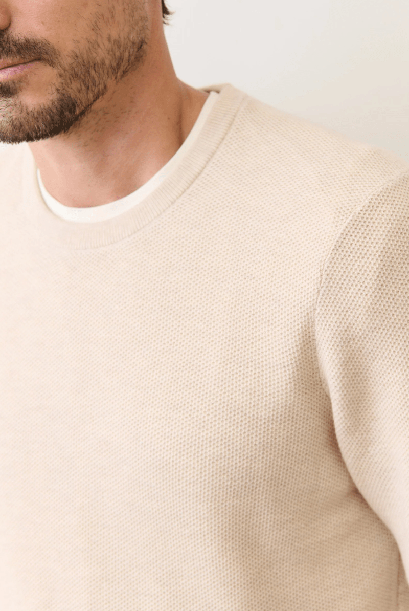 Shirts & Tops - Marine Layer - Sweater Tee - Angora - Archery Close