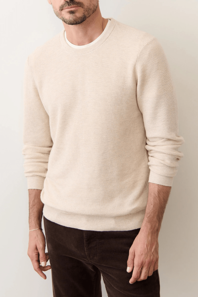 Shirts & Tops - Marine Layer - Sweater Tee - Angora - Archery Close