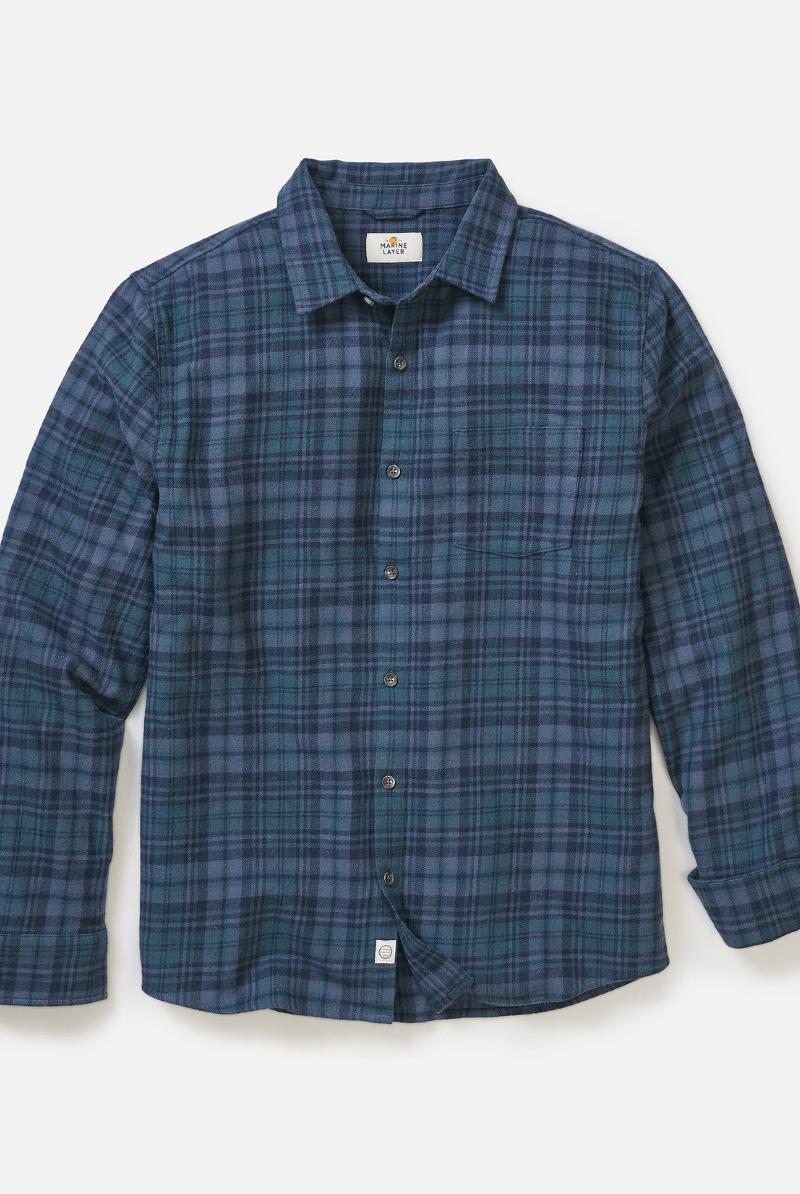 Shirts & Tops - Marine Layer - Tahoe Flannel Shirt - Archery Close