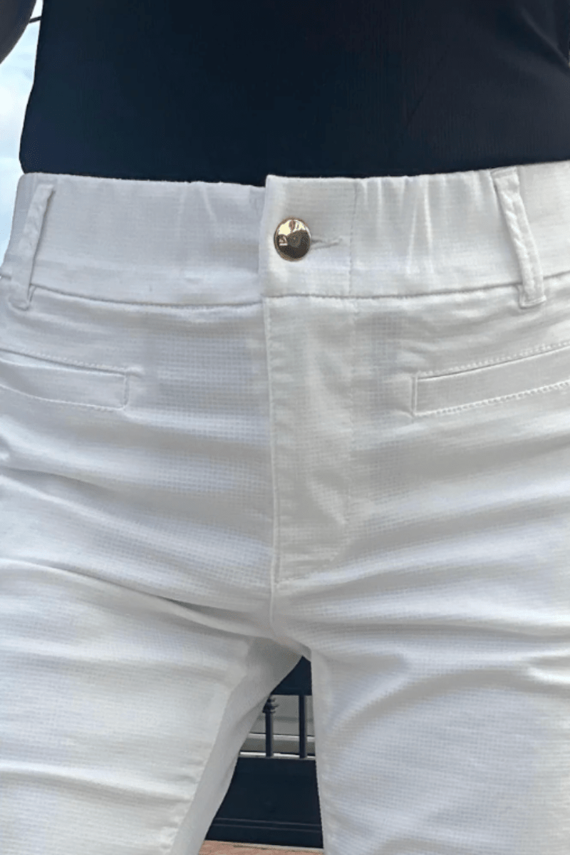 Pants - Bevy Flog - Tami Pant in White - Archery Close