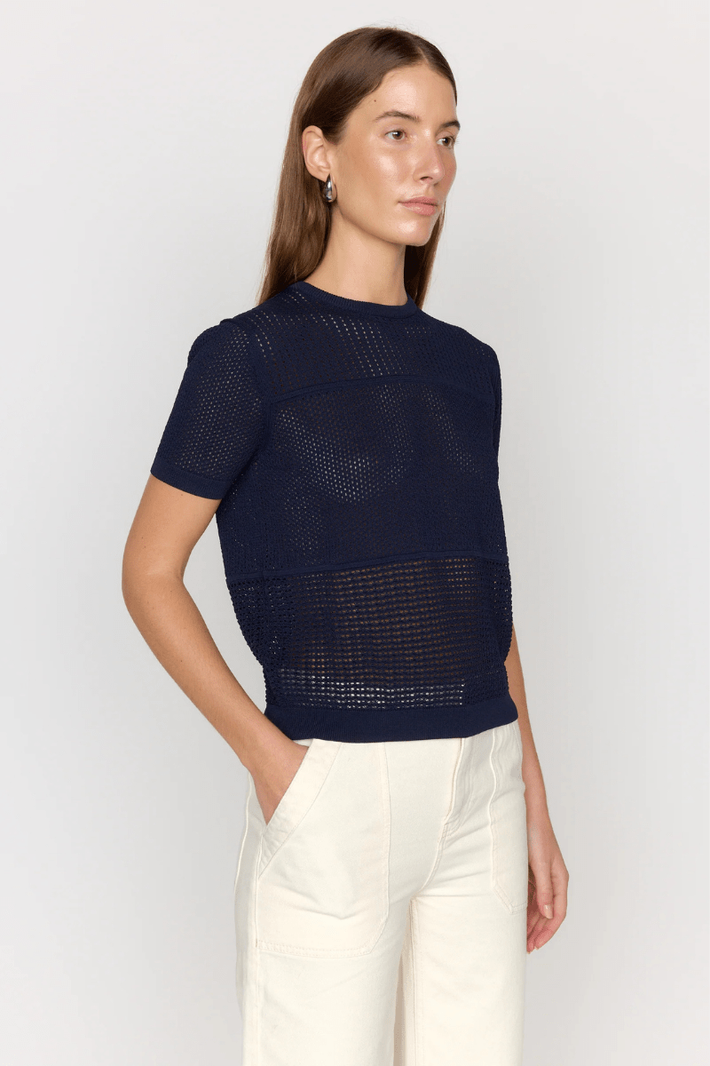Sweater - Christy Lynn - Tatum Top in Navy - Archery Close