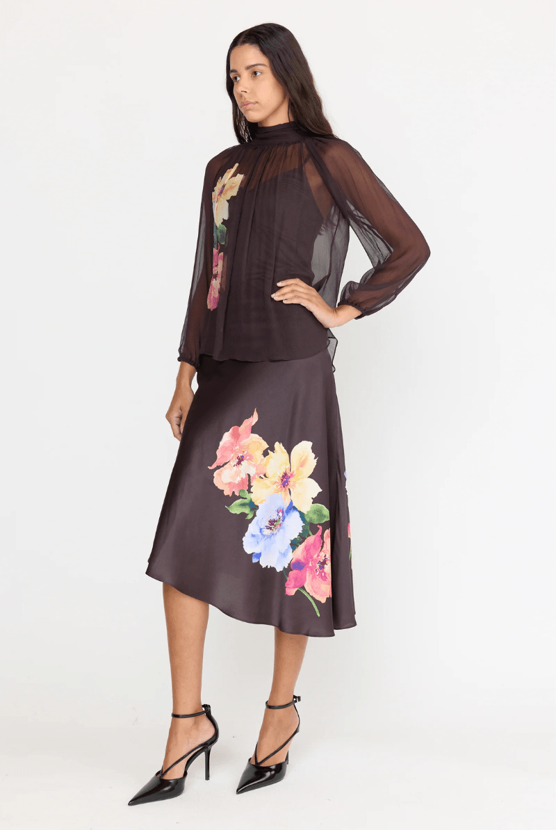 Shirts & Tops - Christy Lynn - Teagan Blouse in Twilight Aster - Archery Close