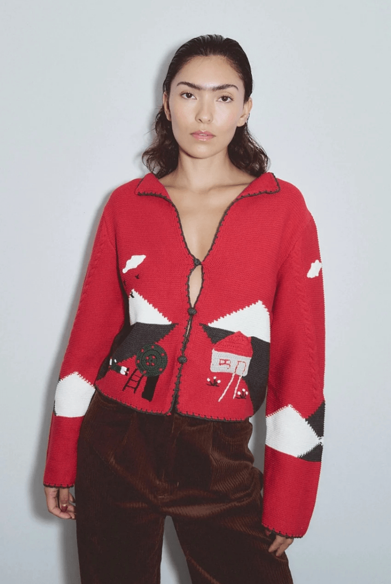 Sweater - Fashion Brand Company - The "Accident" Cardigan - Archery Close