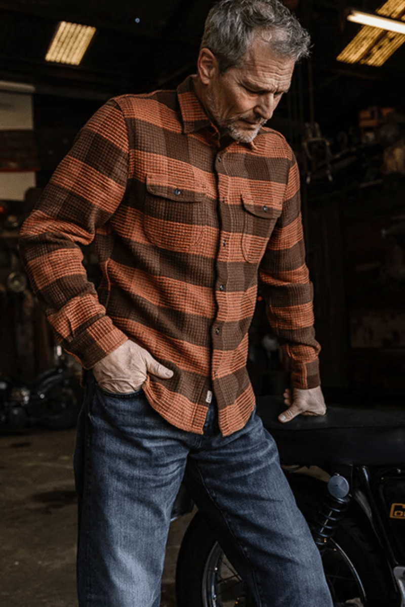 Shirts & Tops - Hiroshi Kato - The Brace Waffle Plaid - Archery Close