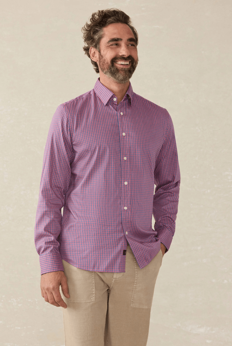 Shirts & Tops - Faherty Brand - The Movement Shirt - Archery Close