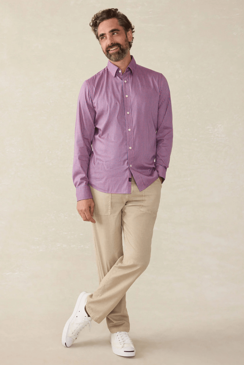 Shirts & Tops - Faherty Brand - The Movement Shirt - Archery Close