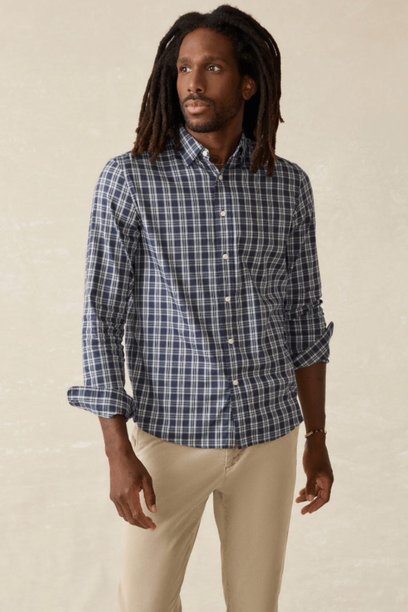 Shirts & Tops - Faherty Brand - The Movement Shirt - Archery Close