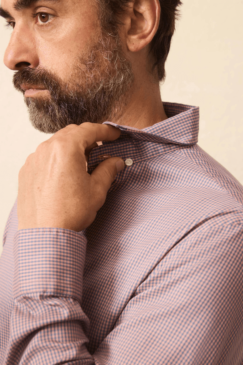 Shirts & Tops - Faherty Brand - The Movement Shirt in Madder Shores Gingham - Archery Close
