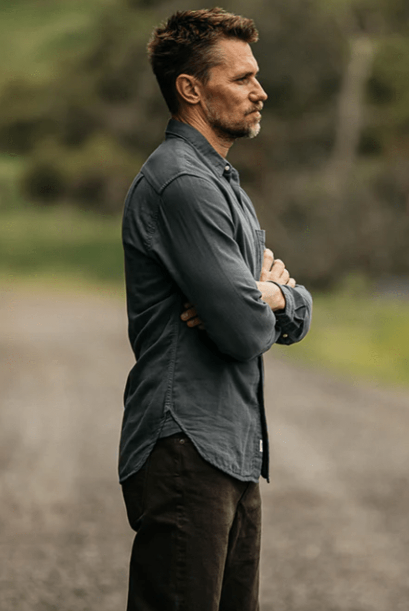 Shirts & Tops - Hiroshi Kato - The Ripper Shirt Gauze in Stone - Archery Close