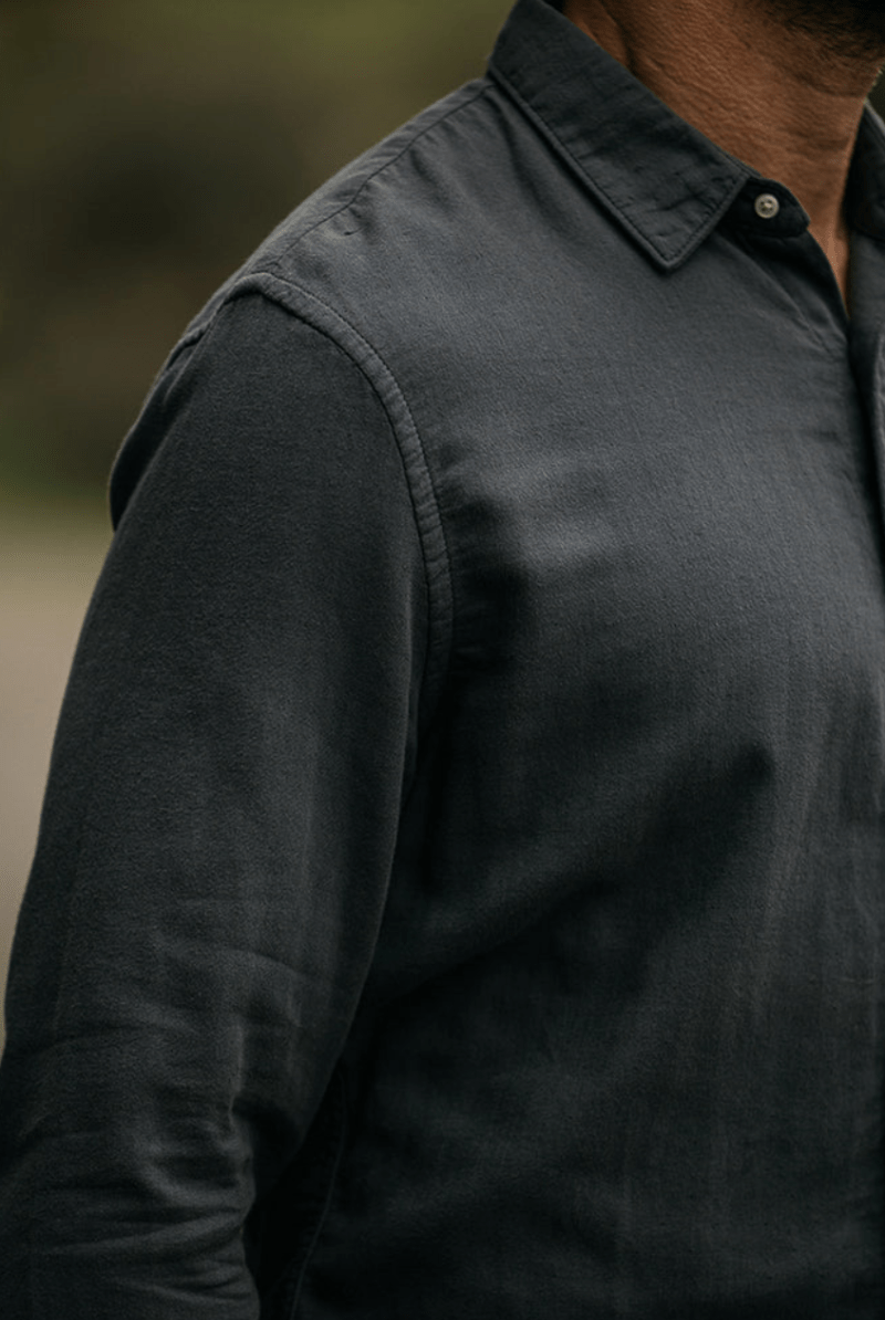 Shirts & Tops - Hiroshi Kato - The Ripper Shirt Gauze in Stone - Archery Close