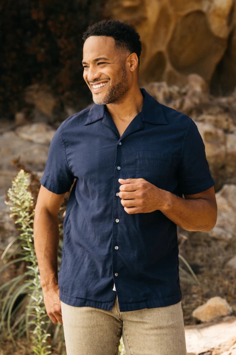 Hiroshi Kato The Wrench Double Gauze in Navy
