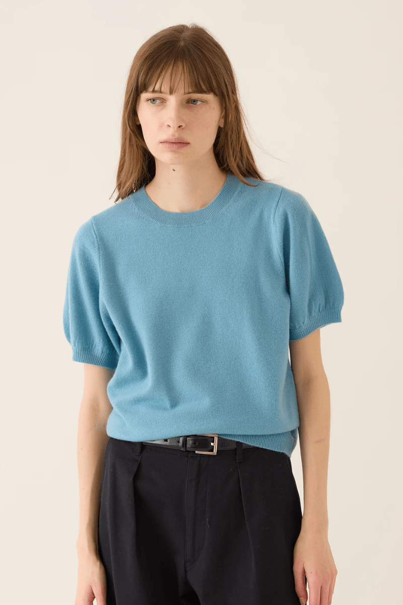 Sweater - DemyLee - Tilda Top in Vintage Blue - Archery Close