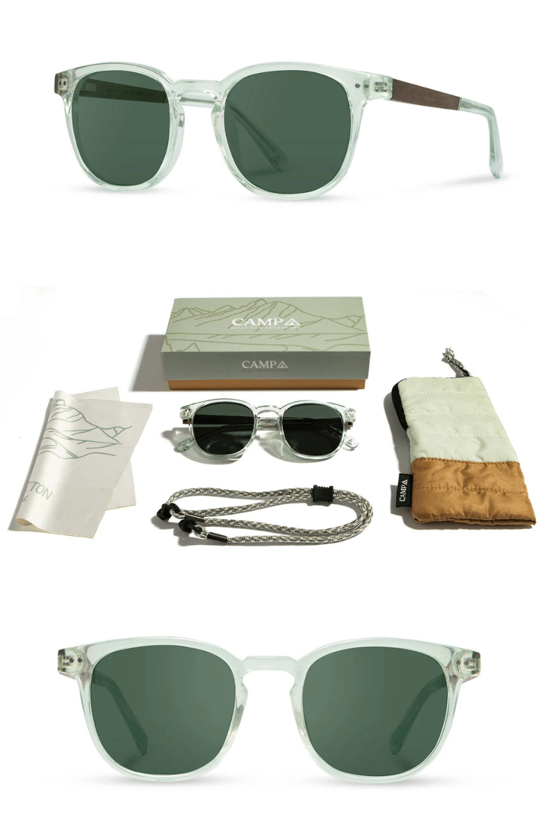 Sunglasses - Shwood Eyewear - Topo - Mist Grand Teton Sunglasses - Archery Close