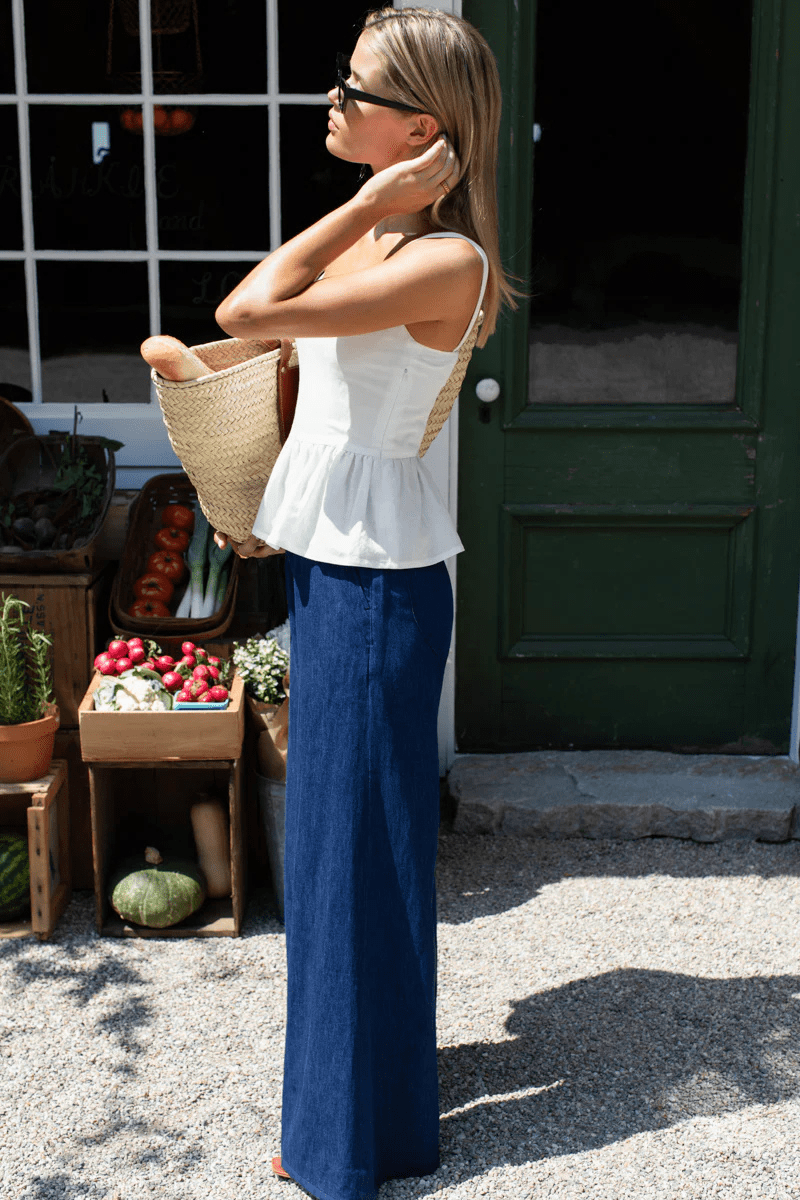 Pants - Emerson Fry - Tulip Trouser in Indigo Hemp Organic - Archery Close