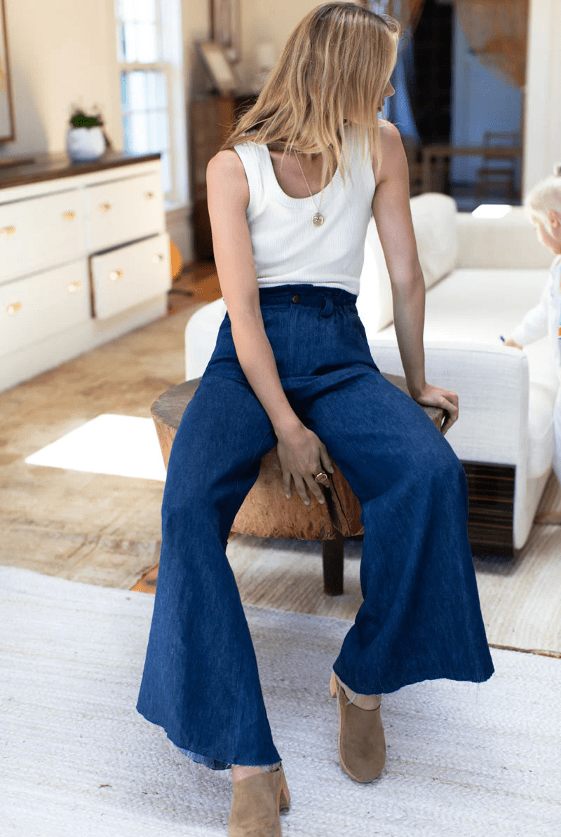 Pants - Emerson Fry - Tulip Wide Leg Trouser - Archery Close