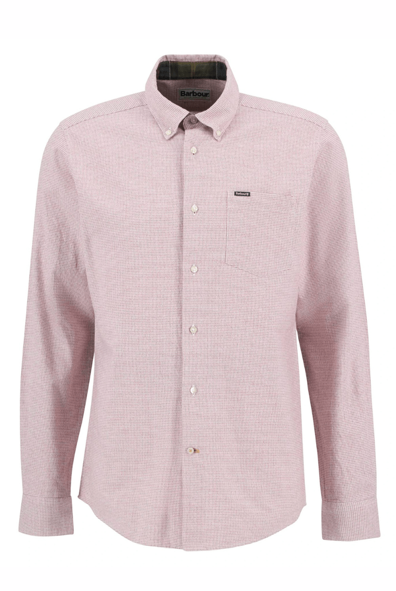 Shirts & Tops - Barbour - Turner Tailored Houndstooth Shirt - Archery Close